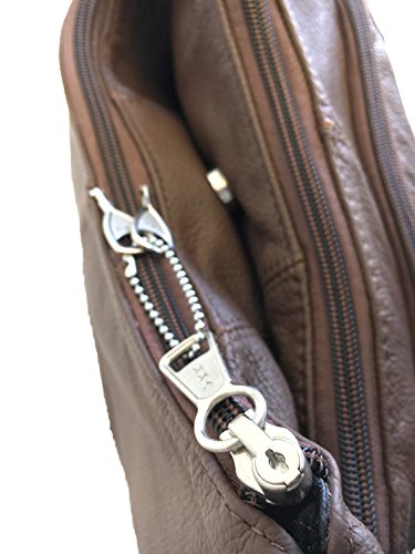 Roma Leathers Stylish Leather Locking Concealment Crossbody Purse4