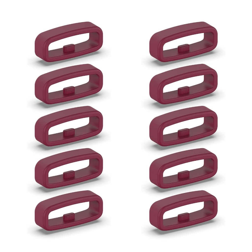 Elnwnnkc 10pcs 22mm Silicone Fastener Wristband Retainer Replacement Accessories Belt Retainer Smartwatch Straps Retainer