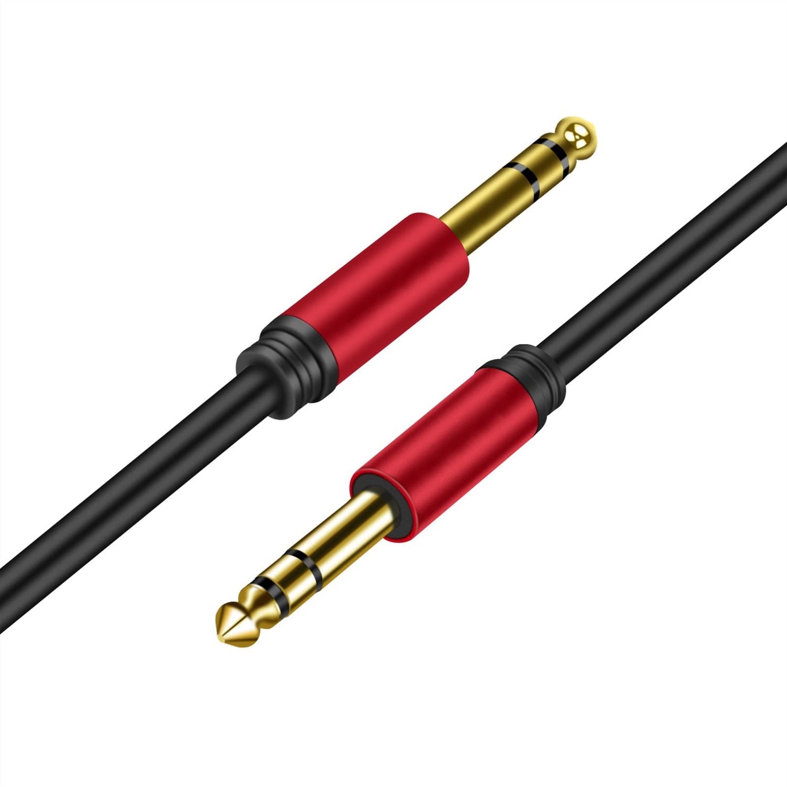 Gitarren instrumentenkabel 6.3/6.5mm 1/4 '' Bis 1/4 '' Gitarre 1/4 Zoll Bass Tastaturkabel Für Elektrische Mandoline (Size : 6 m)