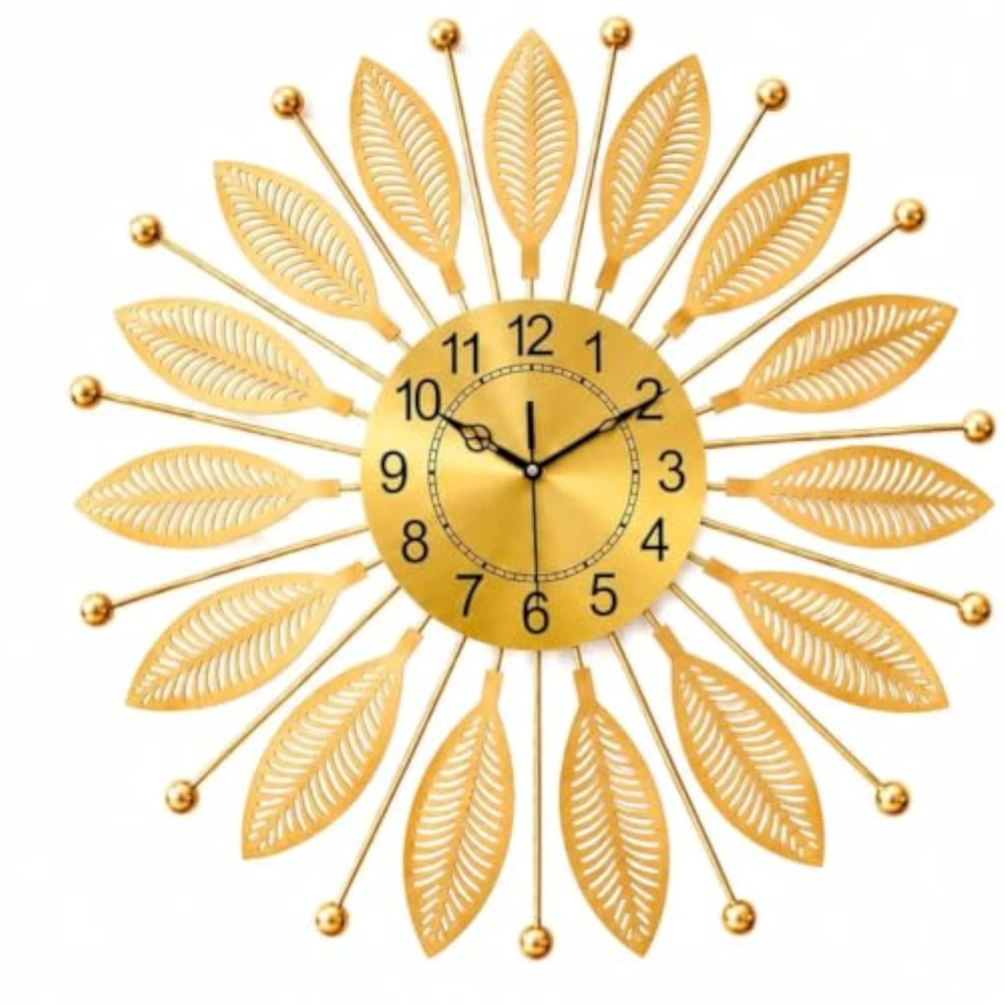 Decor Big Size Wall Clock, Large Metal Decorative Silent