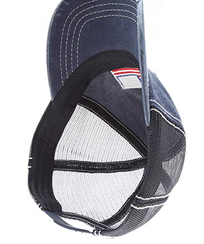 Mirmaru Women’s Baseball Caps Distressed Vintage Patch Washed Cotton Low Profile Embroidered Mesh Snapback Trucker Hat (As1, Alpha, One_Size, Usa Flag, Navy) #TOP3