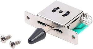 Amazon _ 耐久性のあるエレキギター アクセサリー 3 速スイッチ ポジショナー シフター ピックアップ _ エレキギターストラップピン _ 楽器・音響機器