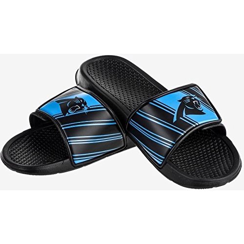Image of FOCO mens NFL Team Logo Legacy Sport Slide Sandals