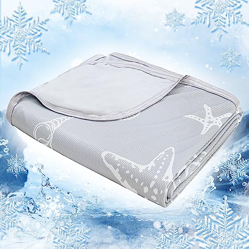 Ingeroom Cooling Blanket For Night Sweats Decorative - Stay Cool And Comfortable All Night Long, Cooling Blankets For Hot Sleepers,Lightweight Sofa Throw Blanket Grey King（90''X108''） #TOP1