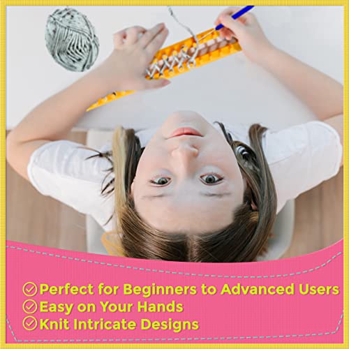 Olikraft Knitting Loom Tool Kit – Set Of Circular Round And Long Rectangular Looms With Loom Picks And Plastic Darning Needle. Great For Kids Or Baby Blanket And Hat #TOP5