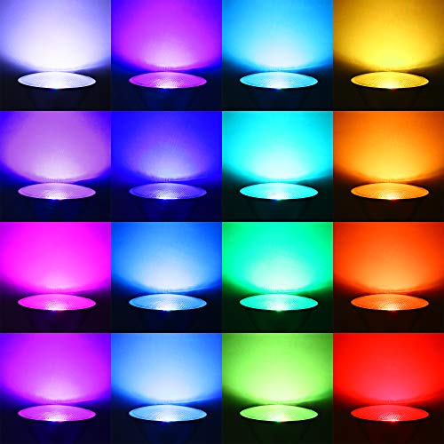 10W Par30 Rgb Led Spotlight Outdoor, E27/E26 Color Changing Light Bulb, Waterproof Flood Light With Remote For Holiday Home Party Decor #TOP6