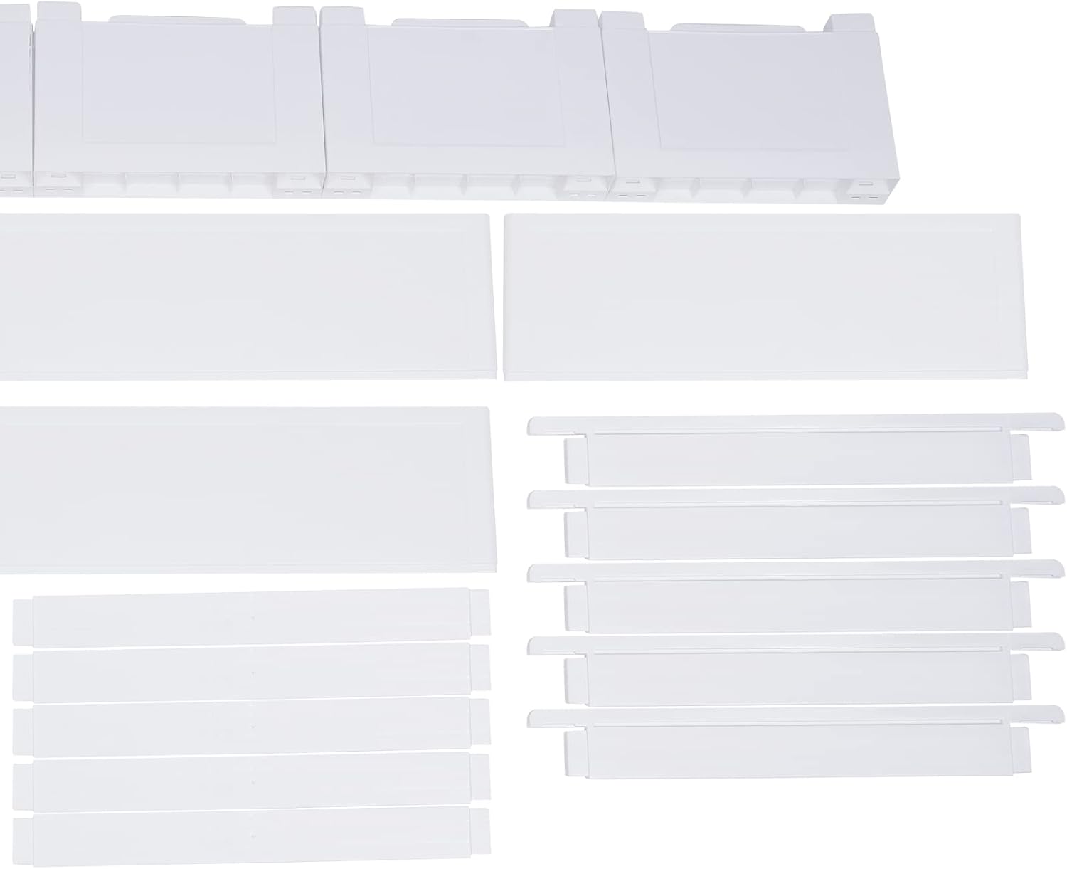 Plastic Drawers Storage Cart 5 Drawer Stackable Vertical Containers Organizer Unit Mobile Cabinet with Casters, 17.8 * 11.8 * 33.1in [Gradient Blue]