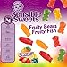 Huer - Sensible Sweets Mix Fruity Fish & Bears 3 Pack - Low-Sugar, Low-Calorie, All-Natural Gummy Candy - 150g Bags