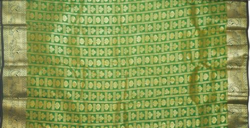 Image of VFCollections Women's Kanchipuram Silk Saree With Blouse Piece