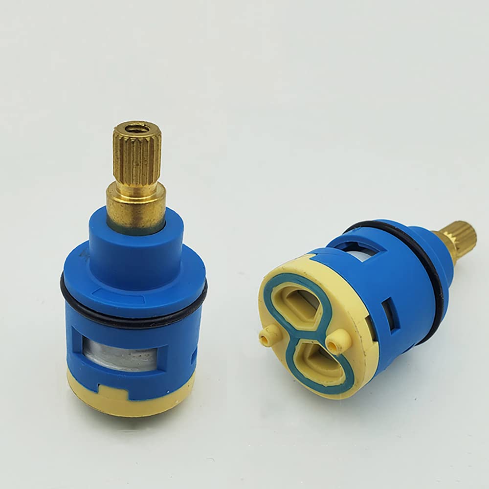 25mm Ceramic Disc Cartridge Ceramic Disc Cartridge Valve Plastic Bathroom Basin Shower Lever Mixer Tap Inner Cartridge (25mm)