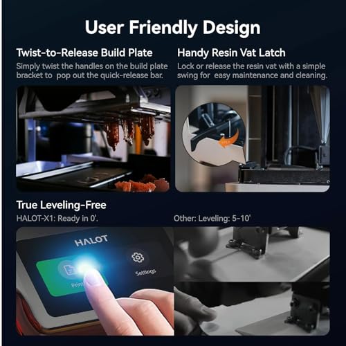 Image of 3IDEA CR Halot-X1 Combo Resin 3D Printer, 10.1 inch 16K Mono LCD, 14x19 μm, 170 mm /h High-Speed Printing, Intelligent Resin Management, Fully Assembled Auto Leveling, Large Print Size 8.33*4.66*7.87 in