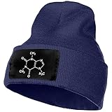 Moléculas De Cafeína Hombre Mujer Invierno Sombreros Moderno Gorros Beanie Ligero Gorra Holgado para Esquí Ciclismo Deporte