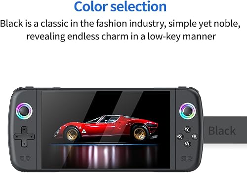 Vista 3 de Nueva consola de juegos portátil retro M27, pantalla IPS de 7 pulgadas, consola de juegos Android portátil, 64G integrado con 20000 juegos, sistema