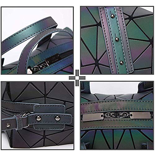Handbags-Womens-Geometric-Luminous-Purse-bags-Ladies-Top-Handle-Satchel-Bags