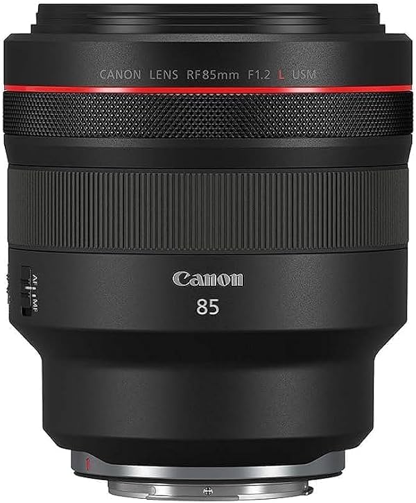 Lente Canon RF 85mm F1.2 L USM, Negro