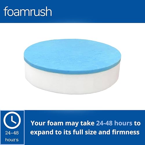 Miniatura 9 de FoamRush Espuma de tapicería de alta densidad de calidad prémium de 2 x 13 x 13 pulgadas de diámetro, taburetes de barra, cojín de asiento, inserto