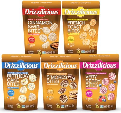 Drizzilicious Mini Rice Cake Bites Variety Pack