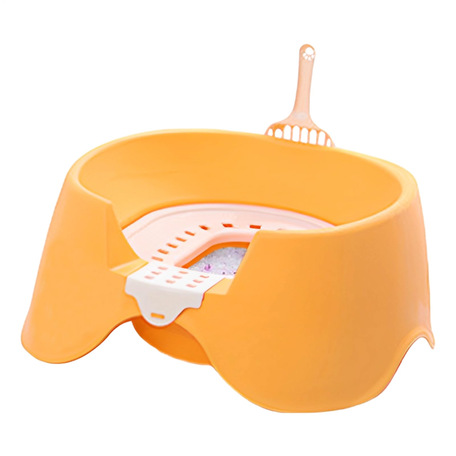 Bac à Litière pour Chat Plateau pour litière | Plateau Ouvert à Bords Hauts pour Chaton, Chats de Grande Taille et Lapins - Idéal pour Maison, Petit Appartement, Magasin