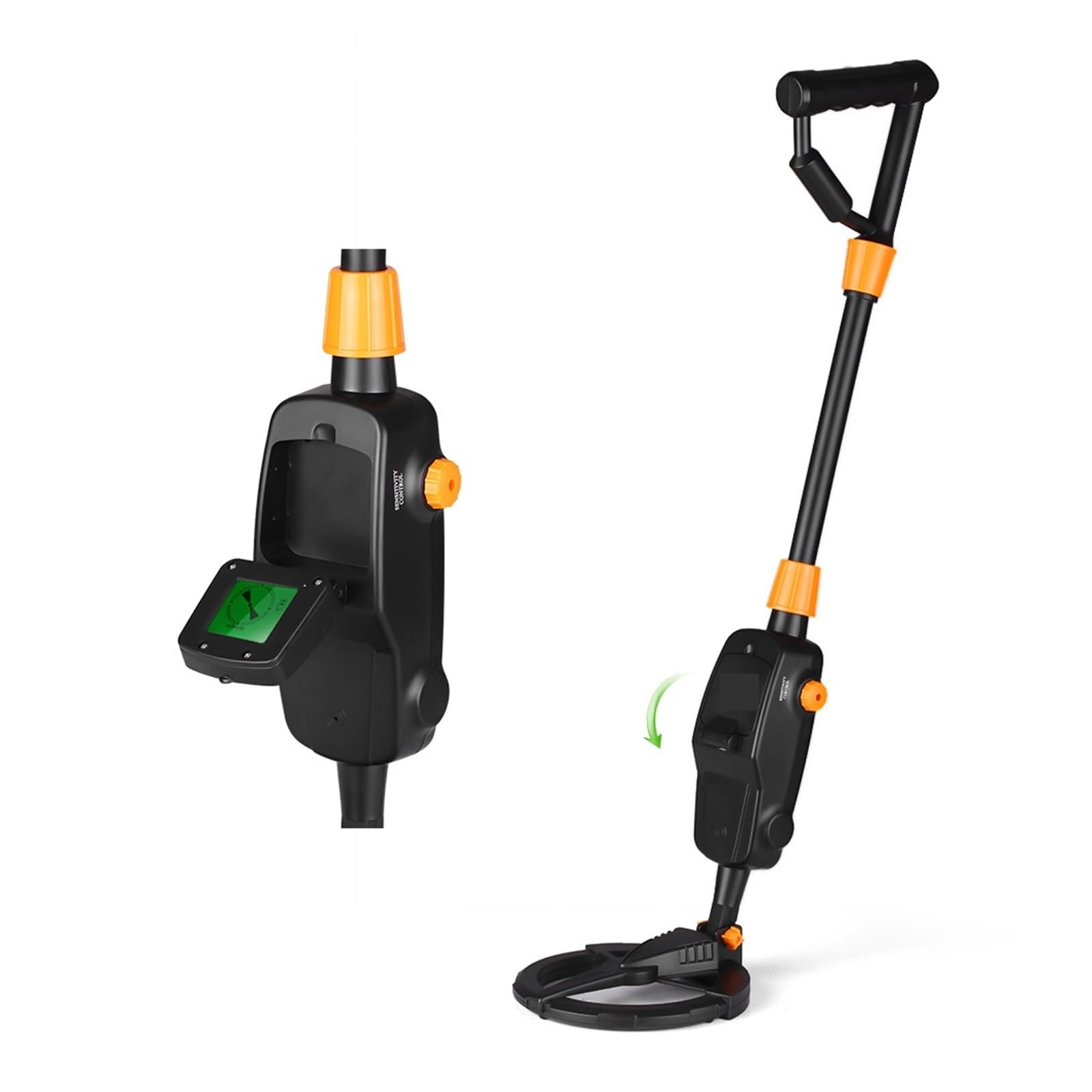 Metal Detector, MD1008A Metal Detector Gold Professional Pinpointer Gold Digger Treasure Hunter Tracker Seeker with Waterproof Search Coil(Generation 2)