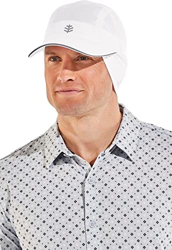 Coolibar Upf 50+ Men's Women's Emmett Convertible Ear Flap Hat - Sun Protective (Xx-Large- White) #TOP1