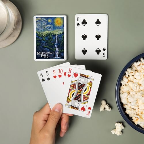 Baraja de Poker Multnomah Falls Van Gogh Starry Night miniatura 2
