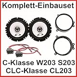 Lautsprecher Einbauset für Mercedes C-Klasse W203 S203 und CLC-Klasse CL203