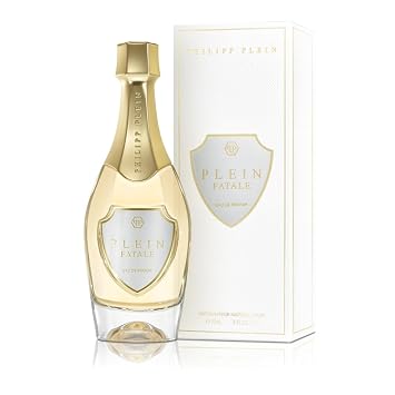 Philipp Plein Eau de Parfum Plein Fatale 90 ml Parfum Femme Notes Florales et Gourmandes Une Celebration de la Feminite et de la Sensualite Elegant Flacon en Verre Transparent