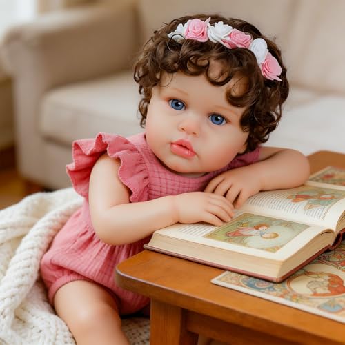 Muñeca Reborn Niña 20 Pulgadas con Accesorios y Caja miniatura 4