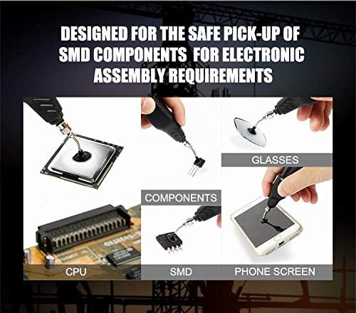 Miniatura 7 de MS-B126 Pluma de succión eléctrica fuerte Mandril de vacío antiestático Pluma de succión IC Chip Electrónico Piezas Dispositivos Absorbentes de Lente