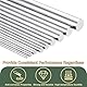 QUARKZMAN 5 Stück 7 * 200mm Aluminium Rundstab Durchmesser Runde Aluminiumstangen Aluminiumlegierungsstange, 6061 Edelstahl Massiv Drehbank Stange Lager für Industrie DIY Handwerk, Silber