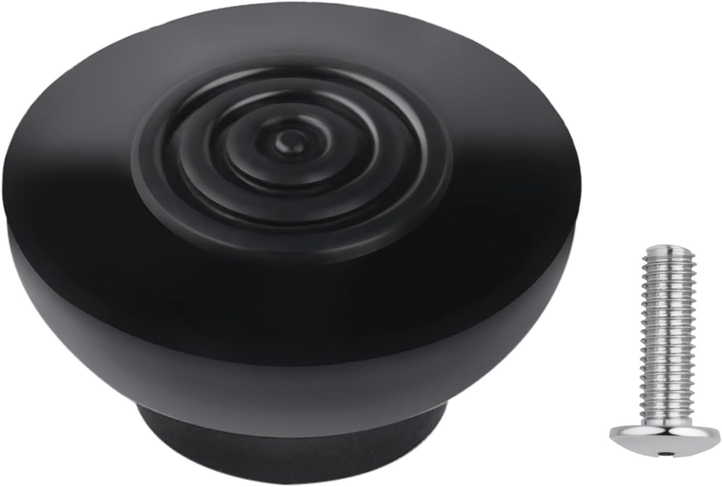 1Pcs Cookware Pot Knob (Including Screws) Compatible with Wagner Ware, Magnalite GHC (Black Round Knob) (Knob)