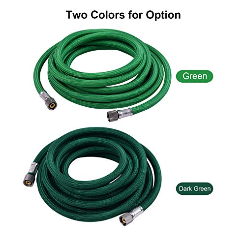 Loijon Tubo de bomba tranÃ§ado com mangueira de aerÃ³grafo tÃªxtil de 3 m / 10 pÃ©s com adaptador de