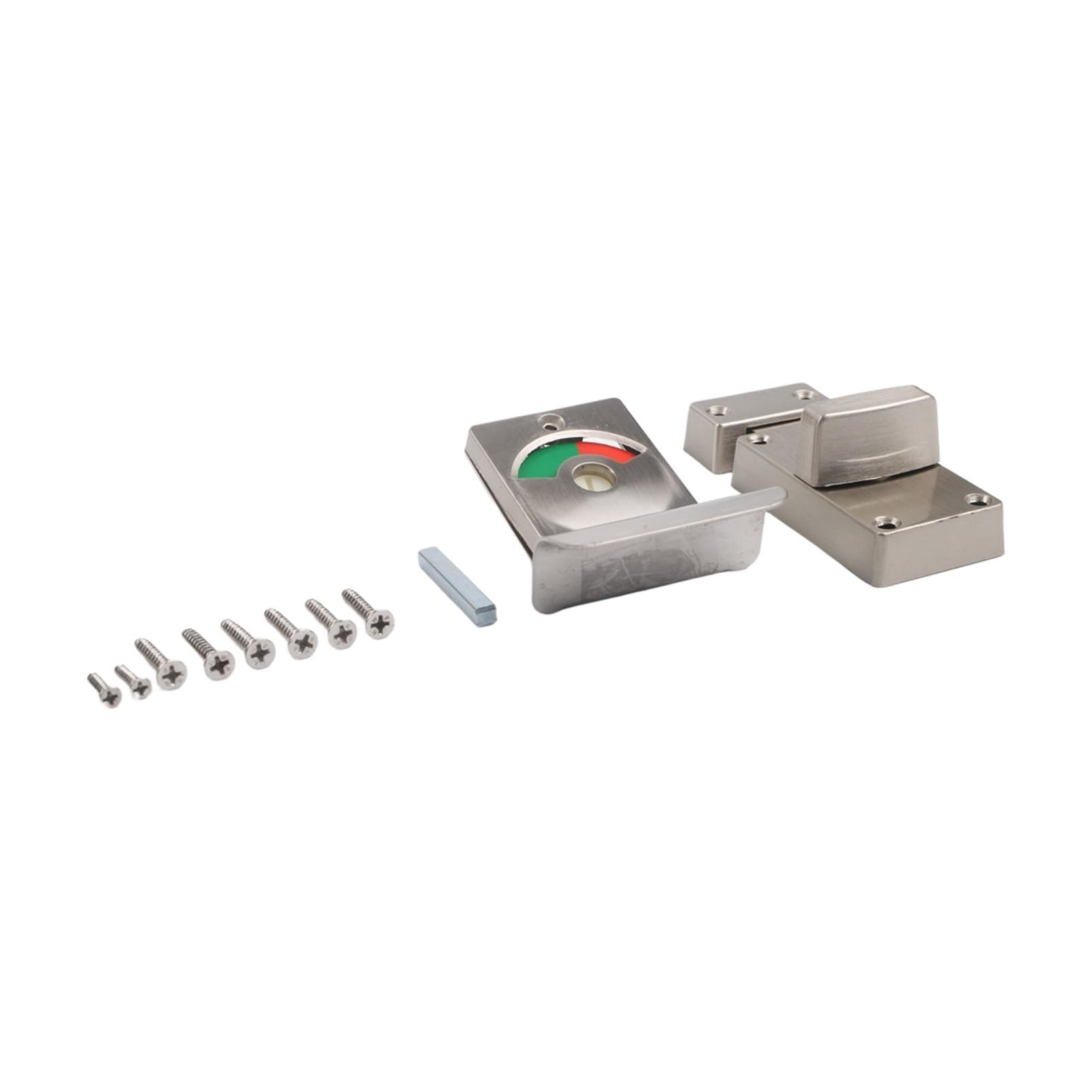 Bojhgo One Color Partition Door Lock With Red Green Indicator Stainless Steel Accessories Bathroom For Public Places Hardware