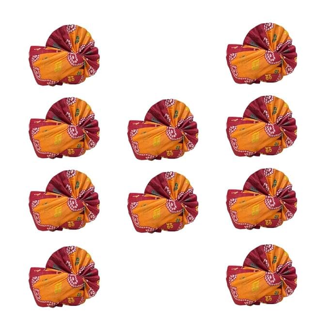 FASHION WEDS Pagdi/Turban for Barati & Guest to celebrate Wedding/other function for Men & Women (Free Size) II Pack of 10 II-picture-43