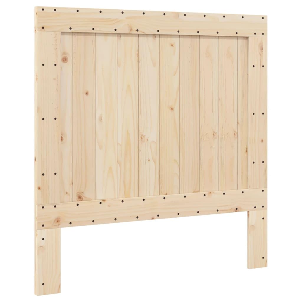 lite drewno sosnowe z wezgłowiem i podnóżkiem standard brąz 100x200 cm