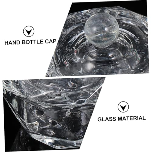 2 piezas Copas de Cristal Octagonales para Arte de Uñas miniatura 3