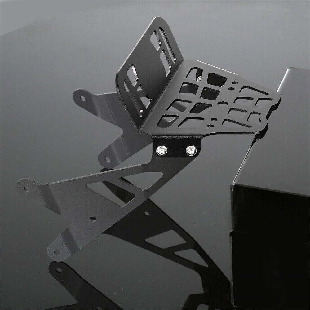 Monkey 125 Upper Headlight Luggage Rack Compatible with Monkey125 JB02/03 DAX 125 JB04 2018-2024 Motorcycle Headlight Cargo Carry (Black)