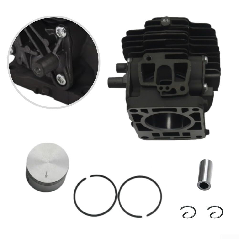 Cilindro de cortacésped y para montaje de pistón de 40 mm compatible con FS240 FS240R FS360C FS361 Kit de repuesto incluye anillos de pasador para mantenimiento de patio de jardín
