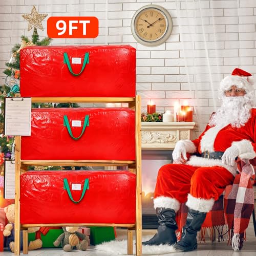 image for KRYSTY Durable Large Christmas Tree Storage Bag,Fits Up to 9 ft Artifi