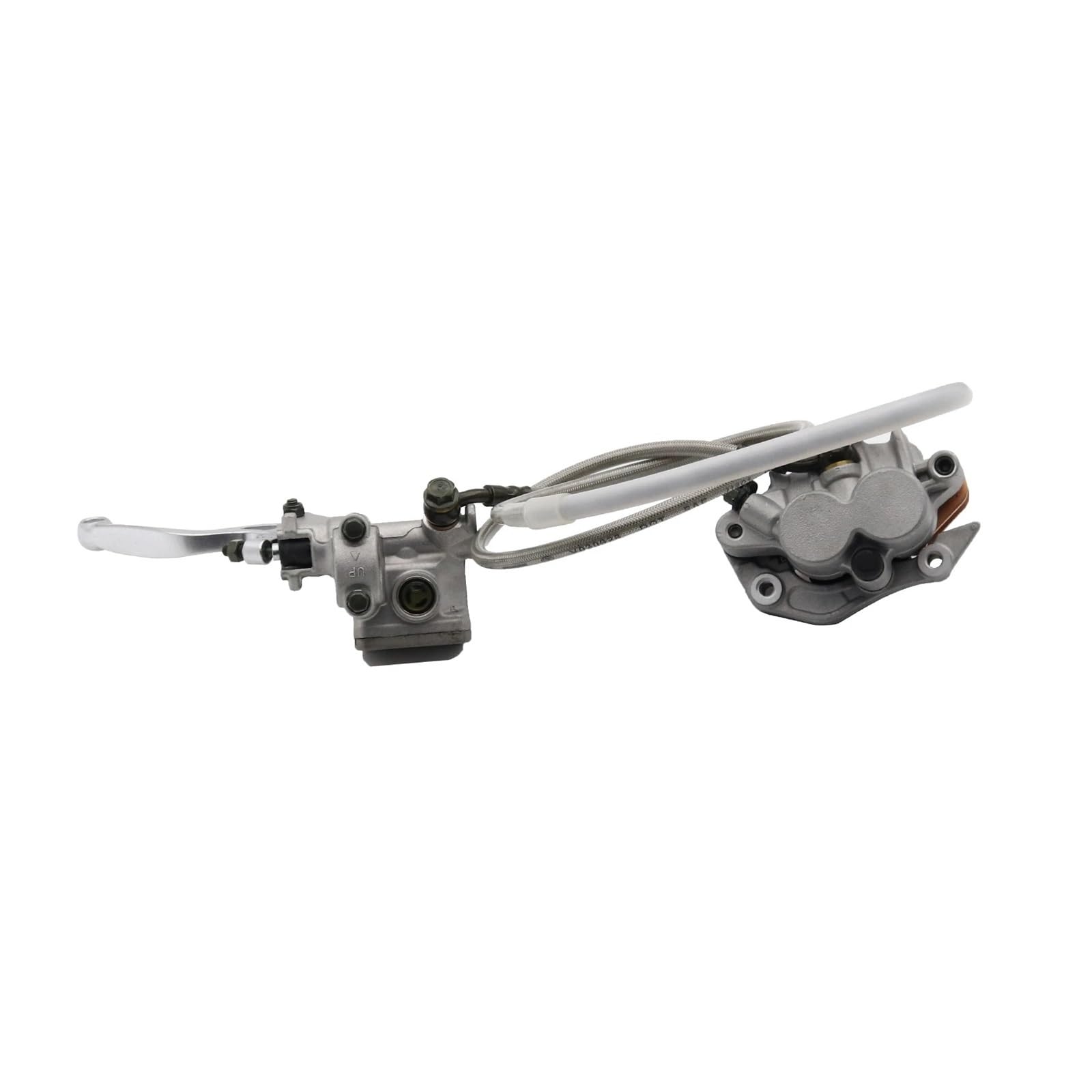 Drovian Hydraulic Brakes Motorcycle Front Rear Disc Brake Assembly for Honda Hydraulic Caliper Cylinder(Kit)