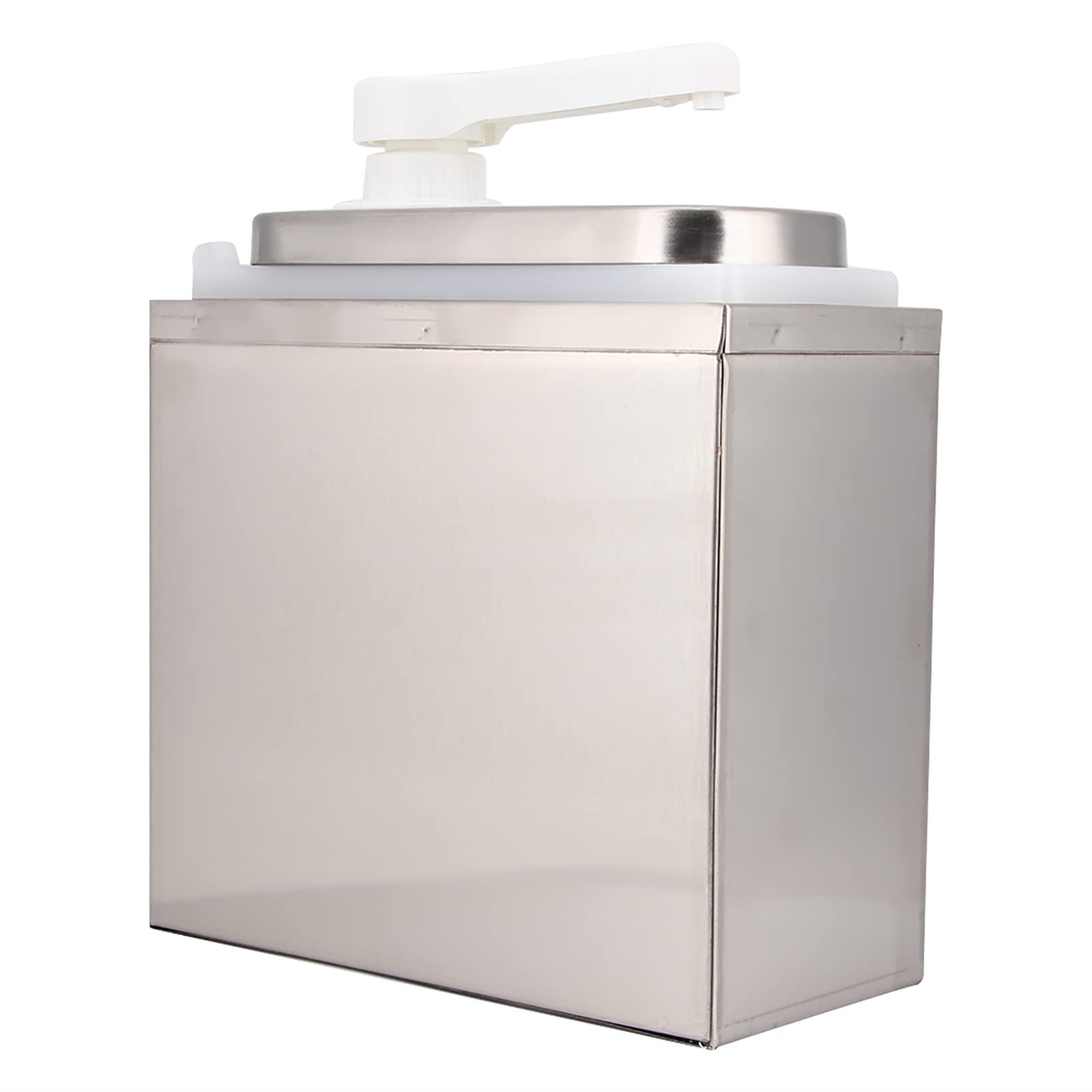 Dispenser per da in Acciaio Inossidabile, Strumento per l'erogazione di Condimenti con Pompa per con Testa di Pressione Quantitativa da 35 Ml, Scatola Interna in Plastica PP per