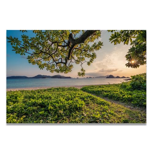 Cuadro de sendero estrecho en la montaña: decoración moderna de interiores