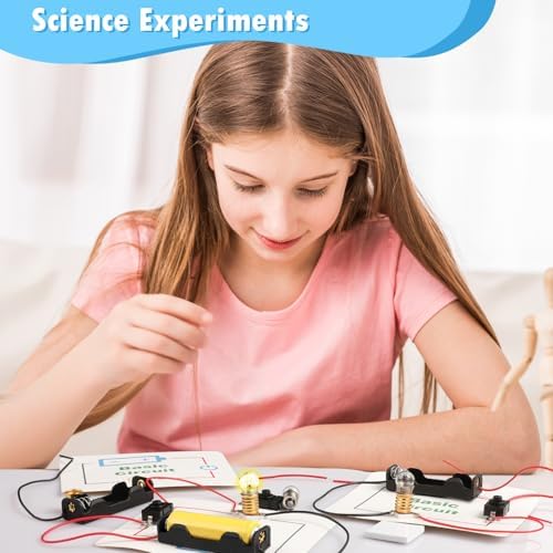 20 Sets STEM Electric Circuit Kit for Kids Age 8-12, Bulk Science Light Bulb Experiments Simple Basic Circuits, Class Projects 2nd 3rd 4th Grade Activities, Classroom Circuit Board Building Kits — view 3
