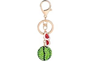 Crystal Rhinestone Watermelon Keychain