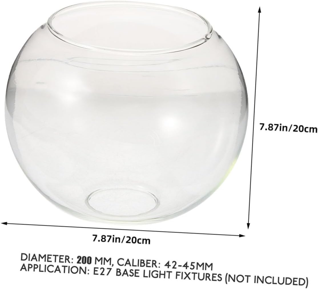 Glass Lamp Shade for Pendant Light Double Globe Light Fixture Ceiling Lamp Shade Living Room Decor Replacement for Chandelier