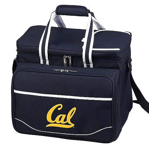 California Berkeley Licensed Golden Bears Equipped Picnic Cooler for 4 - Designed and Assembled in California