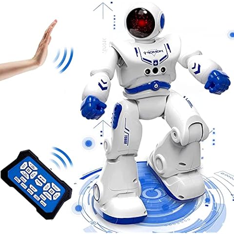 Roboter Spielzeug für ab 6 7 8 9 10 Jahre alte Jungen Mädchen,Roboter Kinder Ferngesteuerte Roboter Programmierbar RC Roboter mit Gestensteuerung/Walk Lernen Spielzeugfür Geburtstagsgeschenke Cover