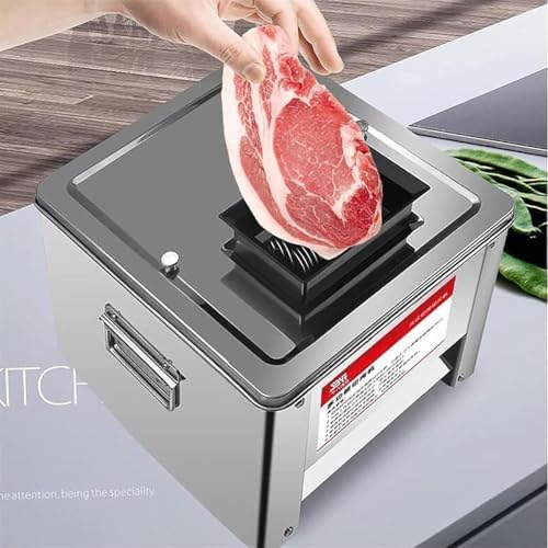 850W Commercial Meat Cutter Machine - Stainless Steel Food Slicer for Restaurants, 330Lbs/H Fresh Meat Shredder, Versatile Slicing for Strips, Cubes, and 10MM Cuts