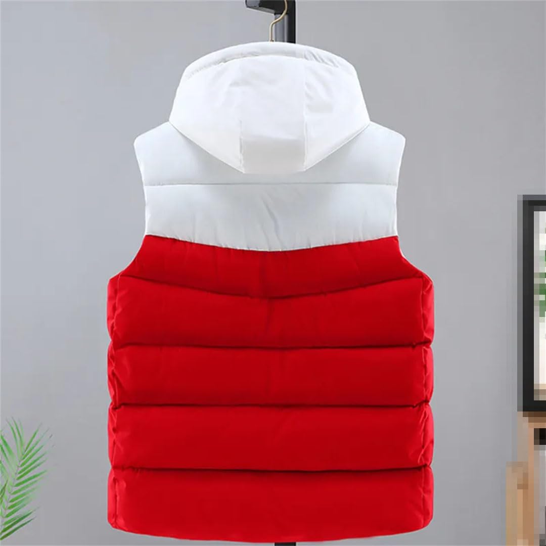 Vogrtcc Chaqueta Sin Mangas De Invierno Para Hombre, Ropa De Abrigo, Chaleco, Chaqueta Con Cremallera, Chaleco Con Capucha De Algodón