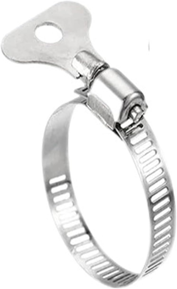 10-30Pcs Adjustable Hose Clamps with Handle Stainless Steel Hoop Clamps Faucet Water Pipes Fasteners Worm Gear Hose Clip Hardware(20pcs 13-19mm)